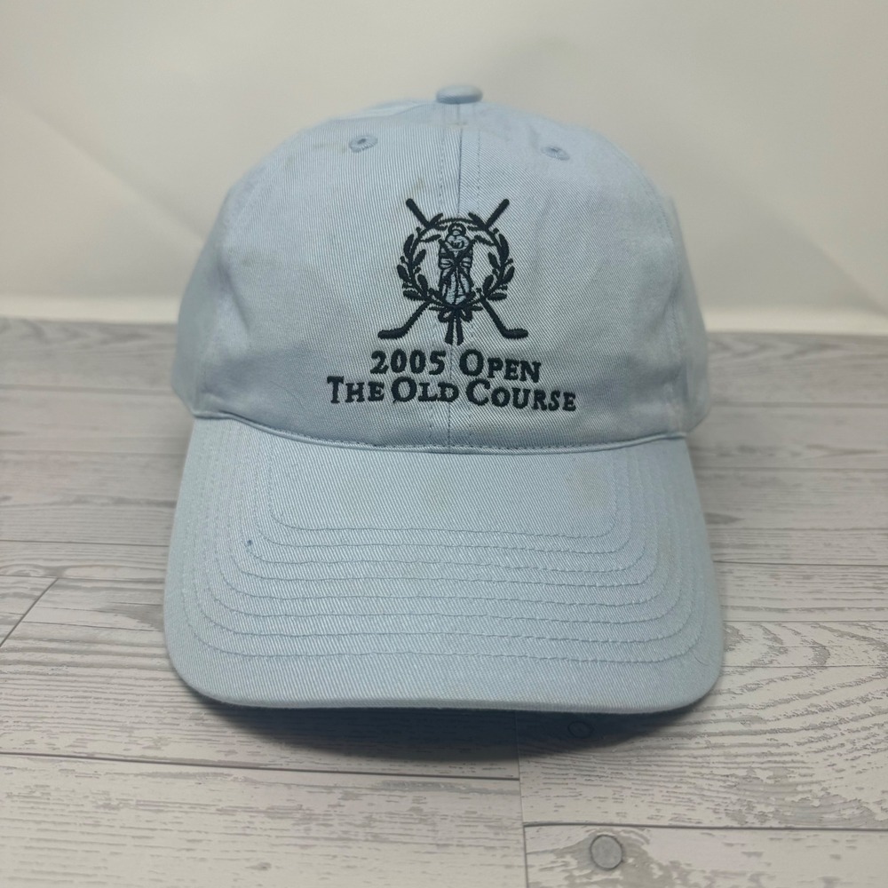St Andrews 2005‎ Open The Old Course Golf Hat Blue Adjustable Strapback NWT